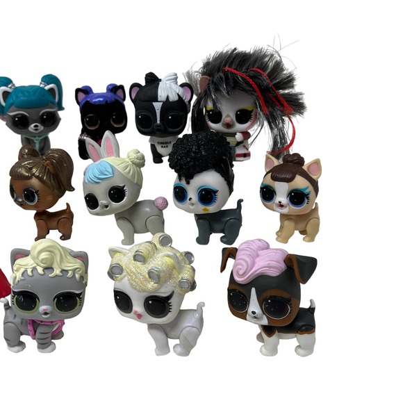 LOL OMG Surprise Pet Lot of 18 Dogs, Cats, Bunny W/‎ Clothing & Accessories MGA - Picture 4 of 7